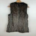 Banana Republic  Grey Faux Fur Vest in Smoky Grey Size X-Small Photo 2