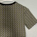 Opening Ceremony  Women’s Green Geometric Textured Baby Tee Photo 7