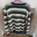 Timberline VINTAGE 90’s Crew Neck Striped Knit Cotton Sweater size Medium Photo 5