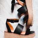 DSW Black Crown Vintage Wedge Sandals Photo 0