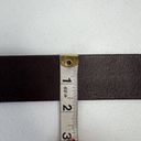 J.Crew  Size Small Genuine Brown Leather Belt with Floral Round Metal Buckle Photo 12