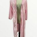 Second Skin Vintage Kiki Pale Pink Nylon  3/4 Sleeve Robe Photo 0