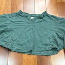 Pilcro  anthropologie Batwing Eyelet oversized Crop Sweatshirt size M Photo 3