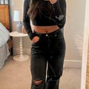 SheIn Black Distressed Jeans Photo 0