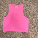 Garage Pink Ribbed Crop Tank Photo 0