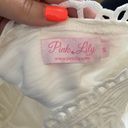 Pink Lily **EUC**  Boardwalk Beauty Lace Ivory Blouse Photo 3