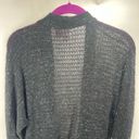 love on a hanger  cocoon Cardigan Sweater Open Front Acrylic Wool Black Small Photo 4