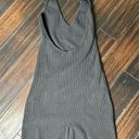 Los Angeles Apparel Heavy ribbed knit halter dress  casual basic coastal Photo 0