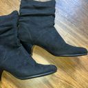 Aerosoles  heel rest, black midcalf slip on heeled boots size 9 Photo 2