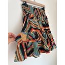 Ralph Lauren Vintage  Western Aztec Print Tiered Mini Skirt. Size 8 Photo 1