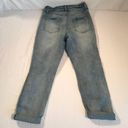 No Bo  High Rise Cropped Distressed Jeans Womens Sz 9 Blue Photo 5