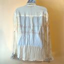 Gypsy 05  White and Beige Tie Dye Blouse Sz M Photo 2