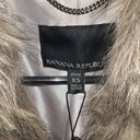 Banana Republic  Women's Light Brown Faux Fur Vest Size XS Petite NEW Photo 4