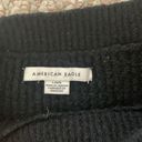 American Eagle Black Cropped  Balloon Sweater Photo 2