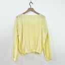 Free People  Maria Maria Lace Blouse In Lemon Gela Photo 2