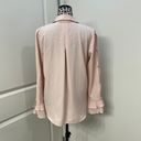 T Tahari pink long sleeve blouse flare bell sleeve with gems Photo 2