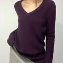 Rag and Bone Merino Wool Knit Longline V Neck Sweater Plum Purple Size S Photo 1