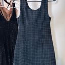 City Triangles Black Grid Print Dress Photo 0