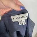 Elle  Sasson Brooklyn Shantung Crop Top Chambray Tank Top Size 6 Photo 5