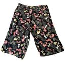 Liz Claiborne  black floral wide leg pant Photo 0