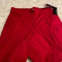 kim rogers  Comfort Waist Crop Pants size 12 brand new color red two front pocket Photo 12