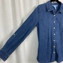 Draper James  Denim Long Sleeve Button Up Shirt Sz.4 Photo 5