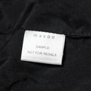 Michelle Mason  Cami Wrap Plunge Mini Dress in Charcoal Gray 100% Silk Size M Photo 10