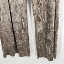 NEW Cal Style Crushed Velvet Wide Leg Pants Taupe Pull On Elastic Waist Size 2XL Photo 6