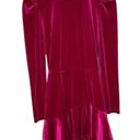 Yumi Kim  Shannon Pink Fuschia Velvet Long Sleeve Mini Dress Size Medium Photo 0