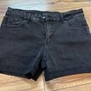 Time & Tru  Black Mid-Rise Shorts Photo 0