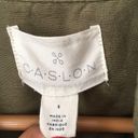 Caslon  Olive Green Linen Blend Utility Jacket Photo 2