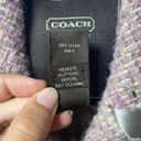 Coach | Wool Blend Tweed Peacoat Satin Detail Pink Beige Sz 4 Photo 11