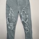 American Eagle distressed ripped mom jeans size 6 short Photo 6