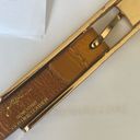 Gottex  Skinny Perforated Golden Leather Belt Photo 5