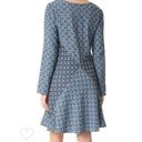 Ace & Jig  Court Dress Blue Jacquard diamond print Long Sleeve Photo 2