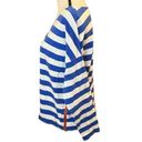 Tommy Hilfiger  Nautical Striped Cotton Knit Top Side Zipper Details Sz L Photo 4