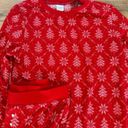 Stars Above  Large Pajamas Set Womens Sleepwear Thermal Red Winter Snowflake NWT Photo 1