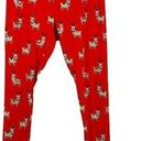 Munki Munki   Pajama Set Reindeer Fleece Long Sleeve Leggings Sleepwear Large Photo 9