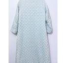 Christian Dior  Intimates Quilted Robe Size Small Aqua Color PLEASE READ Photo 3