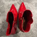 INC  Katalina Pointed-Toe Booties, Red Size 8M New w/Tag Photo 5