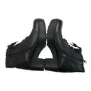 Betabrand Beta Black  Leather Lace Front Side Zip Block Rubber Heel Boots Sz 9.5 (40) Photo 8