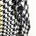 Chico's CHICO’S Black And White Houndstooth Multicolored Accent Panel Fringe Poncho, OS Photo 6