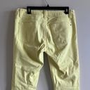 CAbi  Citron Yellow Women's Skinny Ankle Jeans Size 6 Low Rise Yellow Style 5084‎ Photo 4