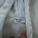 John Galt White Cropped Zip Up Hoodie Photo 1