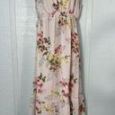 Isabel Maternity  Pink Floral Maxi Dress Size Medium EUC Photo 0