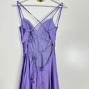 La Femme  Sleeveless Satin Gown in Lavender Size US 2 Photo 6