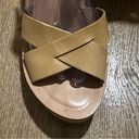 Kork-Ease  Suede Leather Open Toe Slide‎ Platform Shoes Wedge Sandal Tan Sz 9 Photo 11