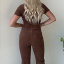 Corduroy Jumpsuit Brown Size L Photo 2