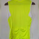 Pearl Izumi  Women's Neon Yellow and White Performance Cycling Zip Up Vest Large Photo 3