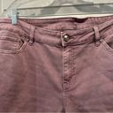 Lane Bryant  Purple Lavender Denim Girlfriend Crop Jeans size 18 Photo 5